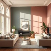 Kolory ścian w salonie 2024-2025: trendy, klimat i nastrój