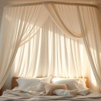 Jak zrobić baldachim nad łóżko: krok po kroku DIY i dekoracje