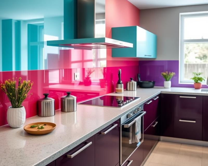 Szkło lacobel do kuchni: trendy, kolory i aranżacja