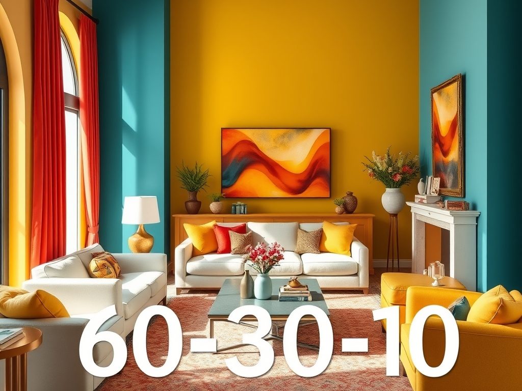 Zasada 60-30-10 we wnętrzu: jak zrównoważyć kolory dla harmonii i charakteru przestrzeni