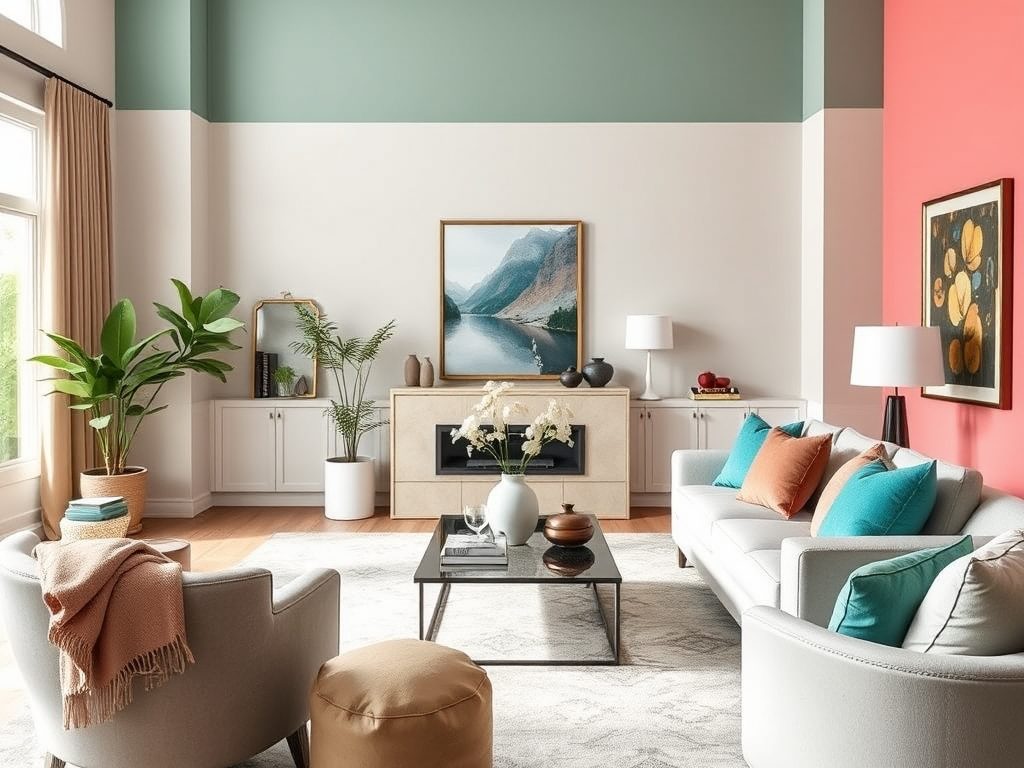 Zasada 60-30-10 w salonie: jak dobrać kolory, by stworzyć harmonijną i trwałą aranżację