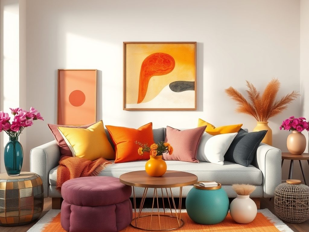 Akcent kolorystyczny w dodatkach: jak wybrać i łączyć barwy, by wnętrze zyskało charakter na lata