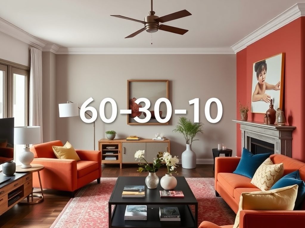Zasada 60-30-10 w praktyce: kiedy warto ją stosować, a kiedy szukać wyjątków w aranżacji wnętrz