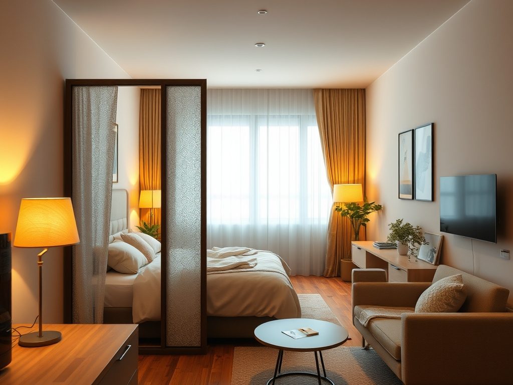 Jak wydzielić sypialnię w kawalerce, by zapewnić prywatność i wygodę bez remontu