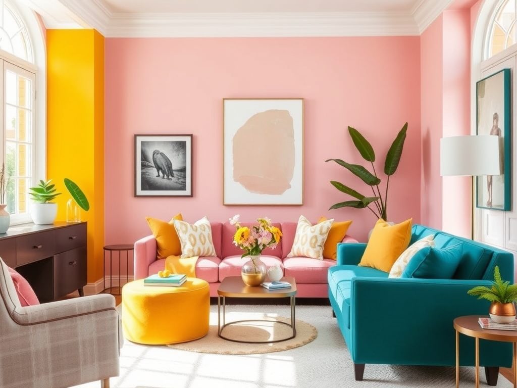 Trendy kolorystyczne we wnętrzach: jak łączyć modne barwy, by stworzyć harmonijną aranżację
